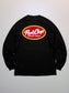 PORKCHOP | NC OVAL SCRIPT L/S TEE - Black