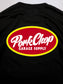 PORKCHOP | NC OVAL SCRIPT L/S TEE - Black