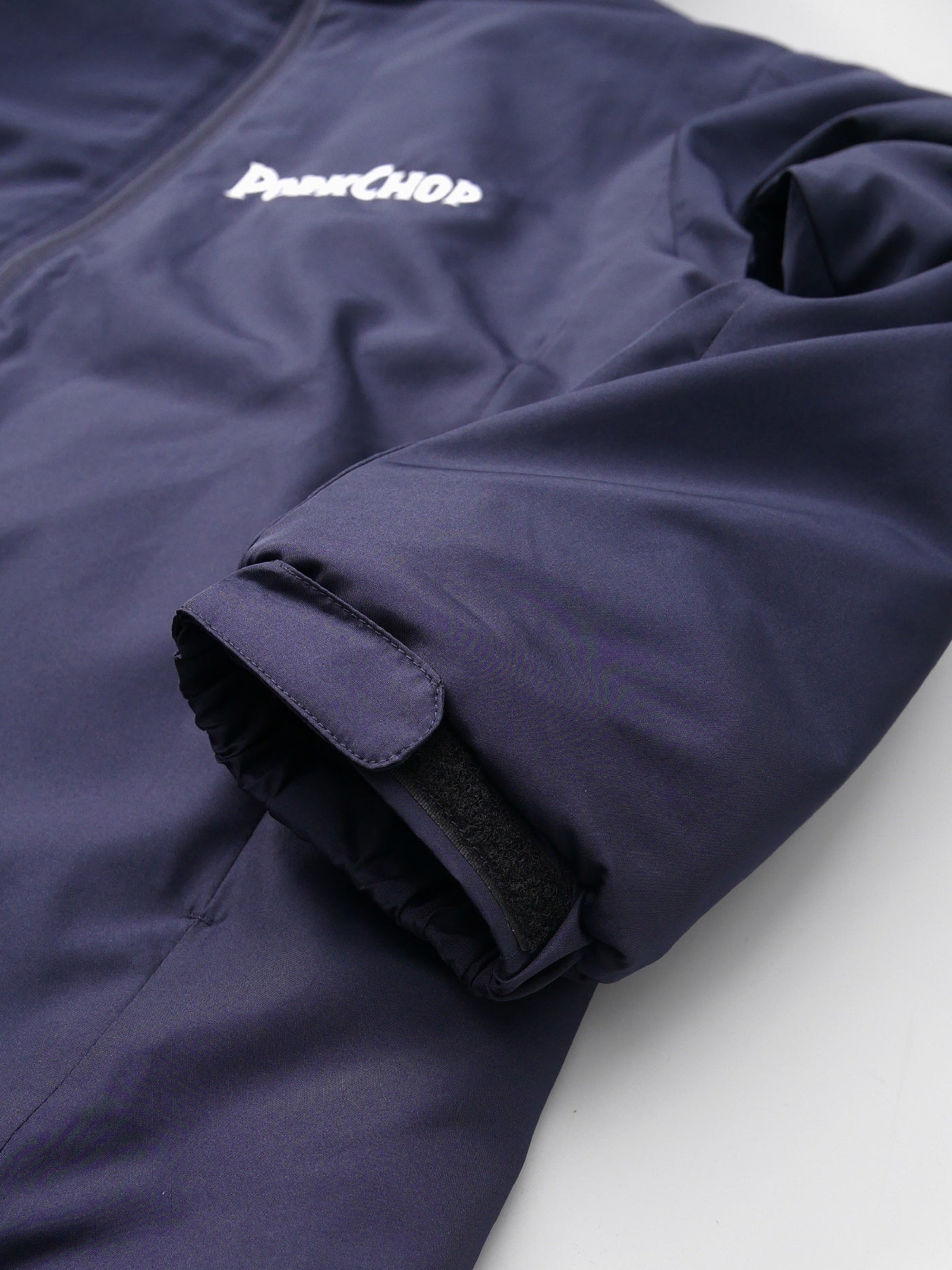 【12.28 (Sun) 12:00 Release】PORKCHOP | BURNING LOGO HOODED JKT - Navy