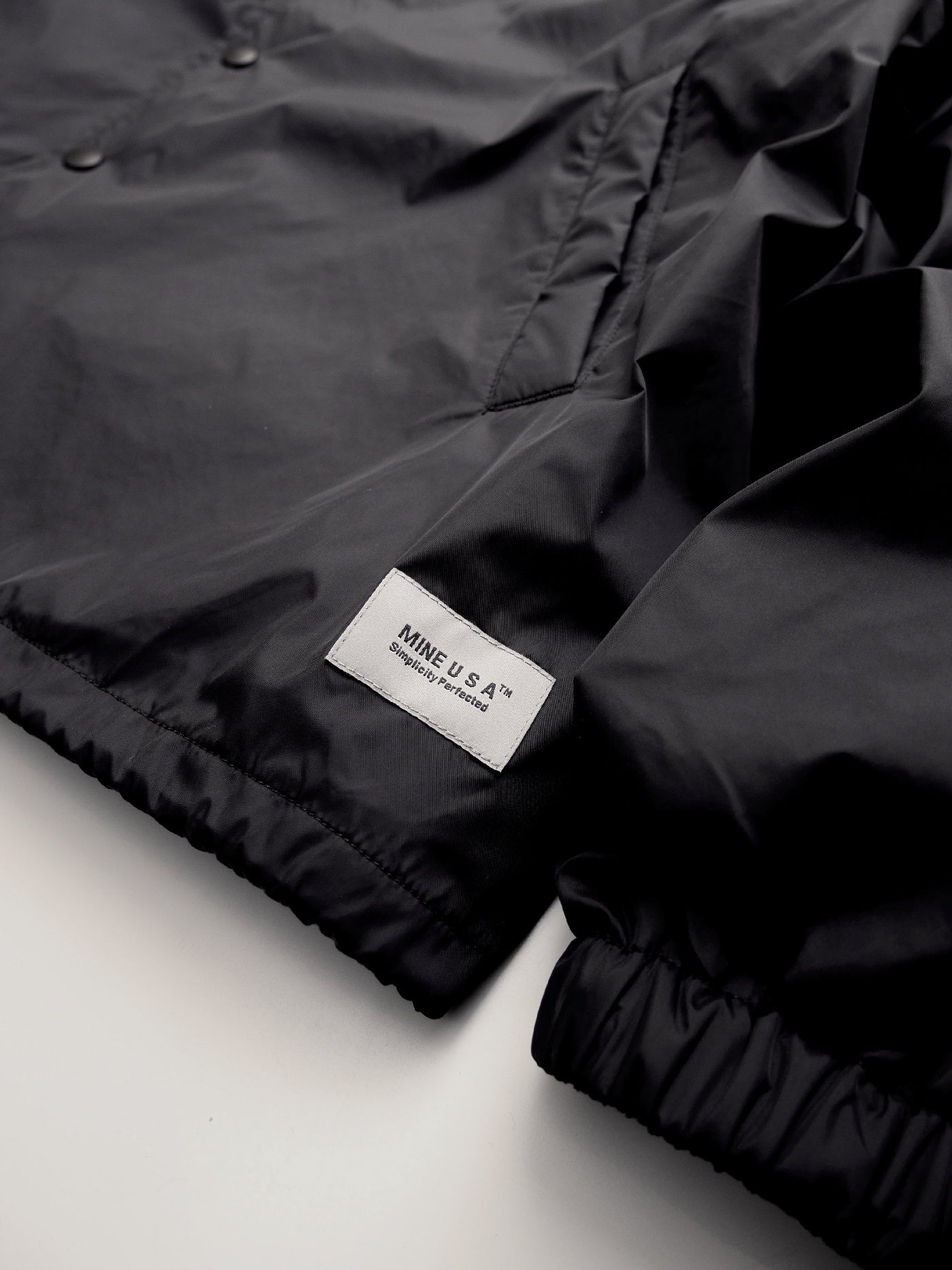 MINE USA | Fully Lined Raglan Coach - Black