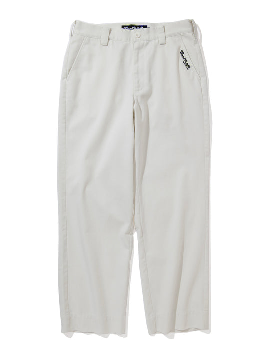 【1.24 (Sat) 12:00 Release】GOOD HELLER | T/C TWILL STRAIGHT WORK PANTS - White