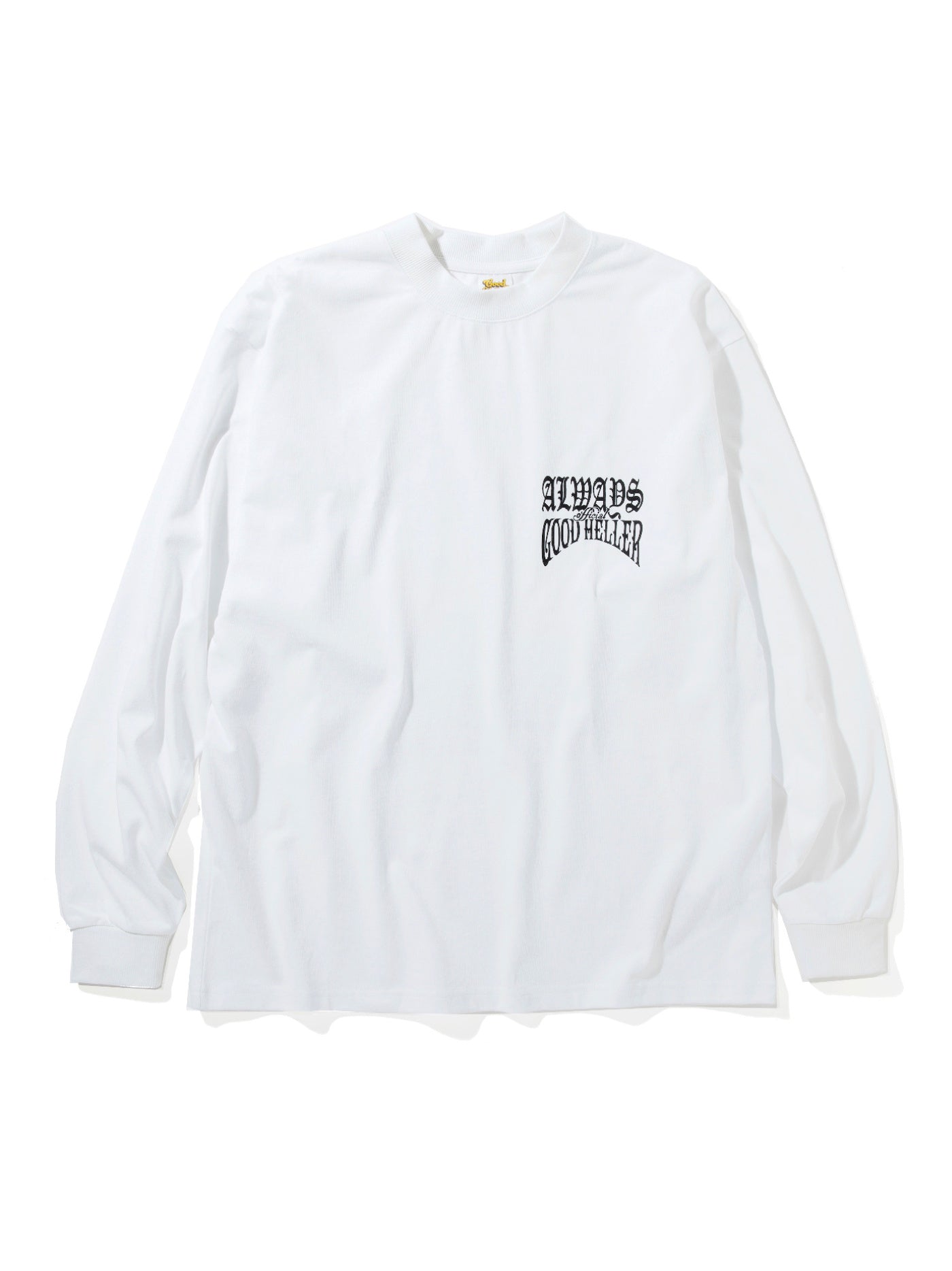 GOOD HELLER | PK LOGO 9.5oz L/S T-SHIRT - White