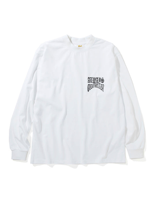 GOOD HELLER | PK LOGO 9.5oz L/S T-SHIRT - White