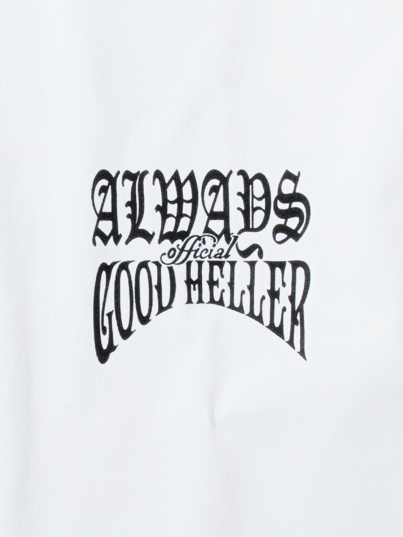 GOOD HELLER | PK LOGO 9.5oz L/S T-SHIRT - White