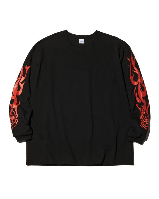 RADIALL | LO-N-SLO - CREW NECK T-SHIRT L/S - Black