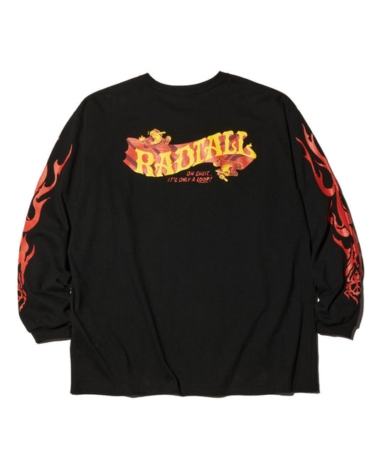 RADIALL | LO-N-SLO - CREW NECK T-SHIRT L/S - Black