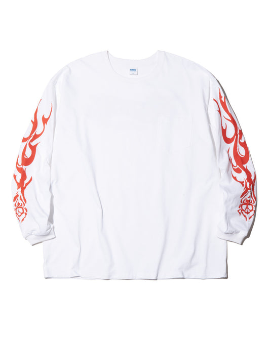 RADIALL | LO-N-SLO - CREW NECK T-SHIRT L/S - White