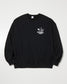 RADIALL | TRUE DEAL POT - CREW NECK SWEATSHIRT L/S - Black