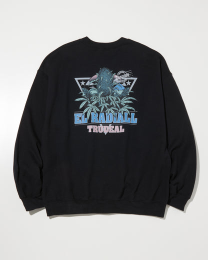 RADIALL | TRUE DEAL POT - CREW NECK SWEATSHIRT L/S - Black