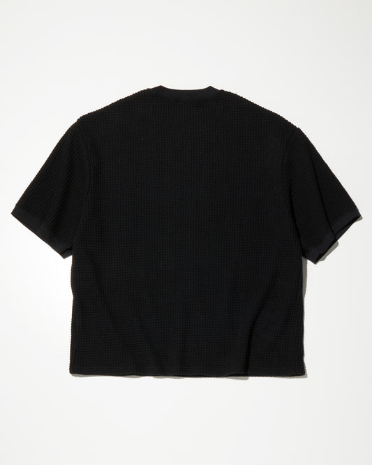 【4.20 (Sat) 12:00 Release.】RADIALL | BIG WAFFLE - CREW NECK T-SHIRT S/S - Black