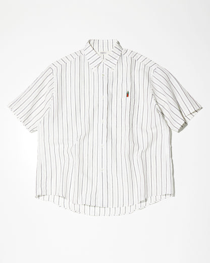 RADIALL | CHARMS - B.D. COLLARED SHIRT S/S - White