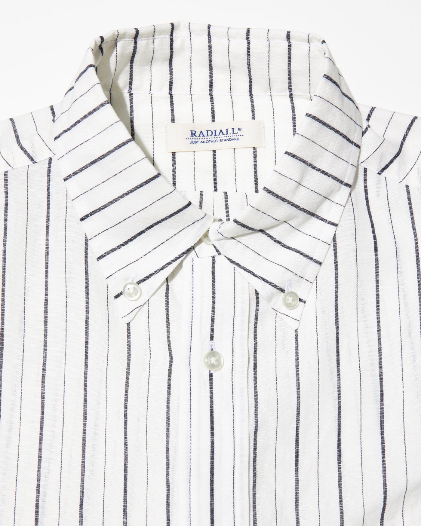 RADIALL | CHARMS - B.D. COLLARED SHIRT S/S - White