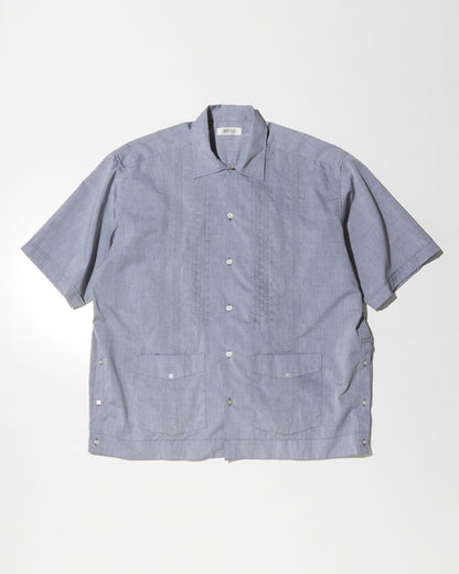 RADIALL | CUBA - OPEN COLLARED SHIRT S/S - Gray