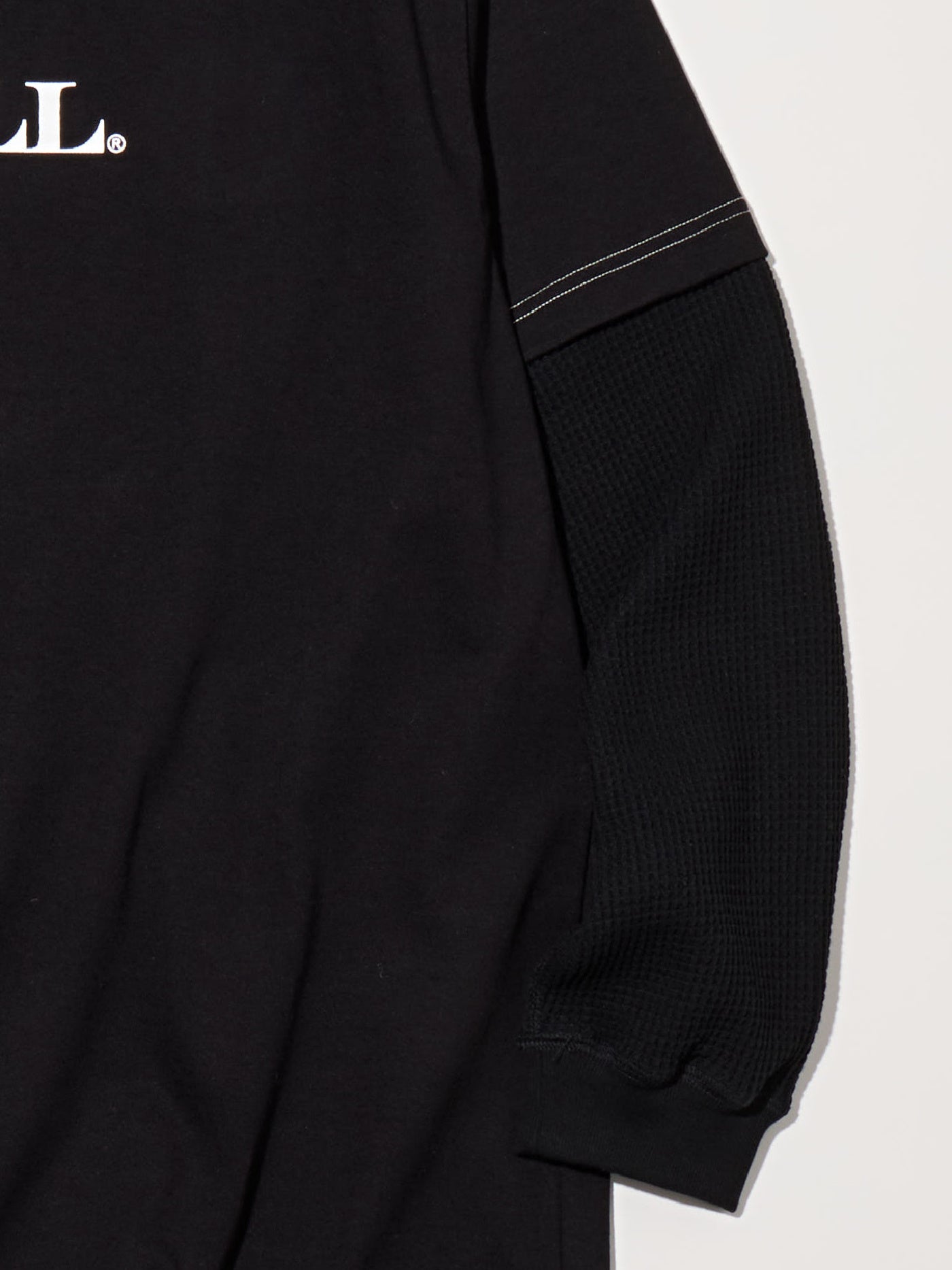【9.27 (Sat) 12:00 Release】RADIALL | Board Walk - FAKE LAYERED T-SHIRT L/S - Black