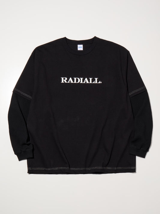 【9.27 (Sat) 12:00 Release】RADIALL | Board Walk - FAKE LAYERED T-SHIRT L/S - Black