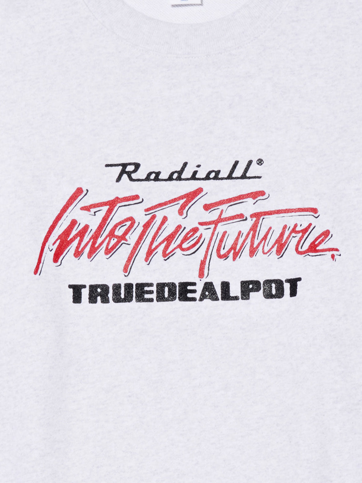 【11.8 (Sat) 12:00 Release】RADIALL | True Deal Pot - CREW NECK SWEATSHIRT L/S - Ash Gray