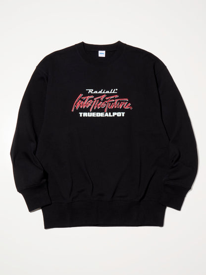 【11.8 (Sat) 12:00 Release】RADIALL | True Deal Pot - CREW NECK SWEATSHIRT L/S - Black