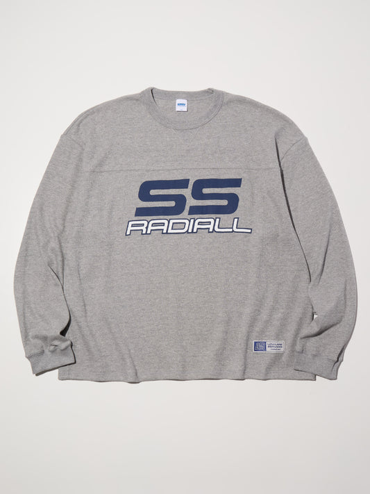 【10.11 (Sat) 12:00 Release】RADIALL | Coupe - FOOTBALL SHIRT L/S - Gray