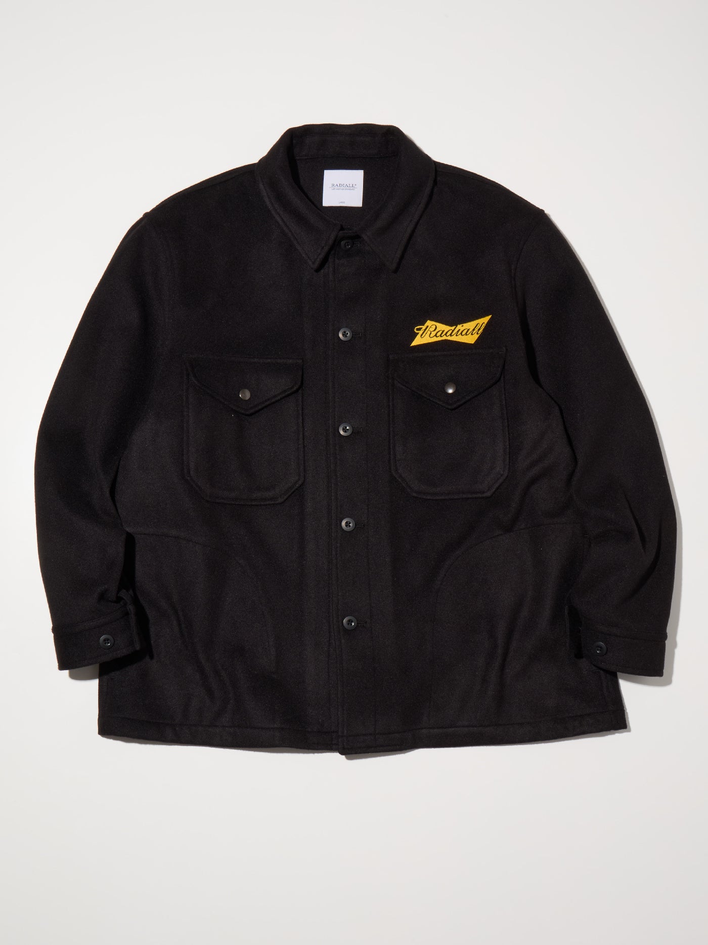 【11.8 (Sat) 12:00 Release】RADIALL | Bowtie - CPO SHIRT L/S - Black