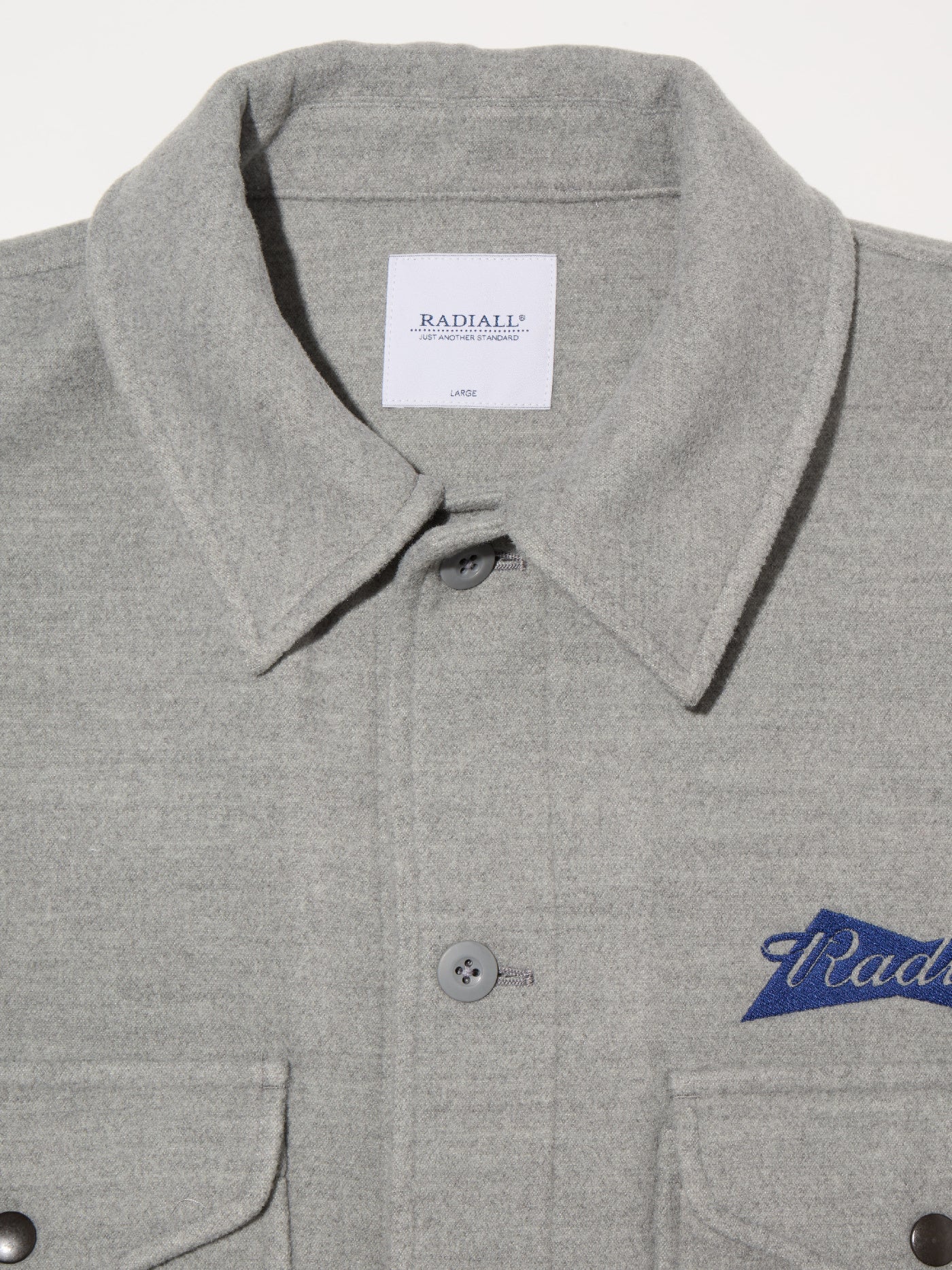 【11.8 (Sat) 12:00 Release】RADIALL | Bowtie - CPO SHIRT L/S - Ash Gray