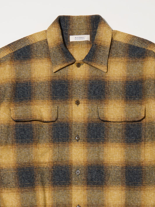 【10.11 (Sat) 12:00 Release】RADIALL | Shore - OPEN COLLARED SHIRT L/S - Yellow