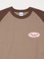 【8.23 (Sat) 12:00 Release】RADIALL | Oval - CREW NECK RAGLAN SHIRT 3Q/S - Brown