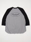 【8.23 (Sat) 12:00 Release】RADIALL | Oval - CREW NECK RAGLAN SHIRT 3Q/S - Gray