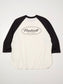 【8.23 (Sat) 12:00 Release】RADIALL | Oval - CREW NECK RAGLAN SHIRT 3Q/S - White