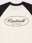 【8.23 (Sat) 12:00 Release】RADIALL | Oval - CREW NECK RAGLAN SHIRT 3Q/S - White
