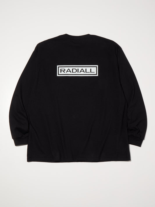【8.23 (Sat) 12:00 Release】RADIALL | Wheels - CREW NECK T-SHIRT L/S - Black
