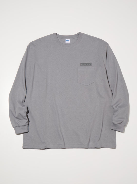 【8.23 (Sat) 12:00 Release】RADIALL | Wheels - CREW NECK T-SHIRT L/S - Steel Gray