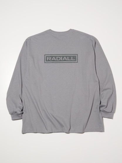 【8.23 (Sat) 12:00 Release】RADIALL | Wheels - CREW NECK T-SHIRT L/S - Steel Gray