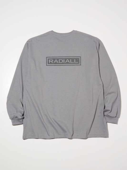【8.23 (Sat) 12:00 Release】RADIALL | Wheels - CREW NECK T-SHIRT L/S - Steel Gray