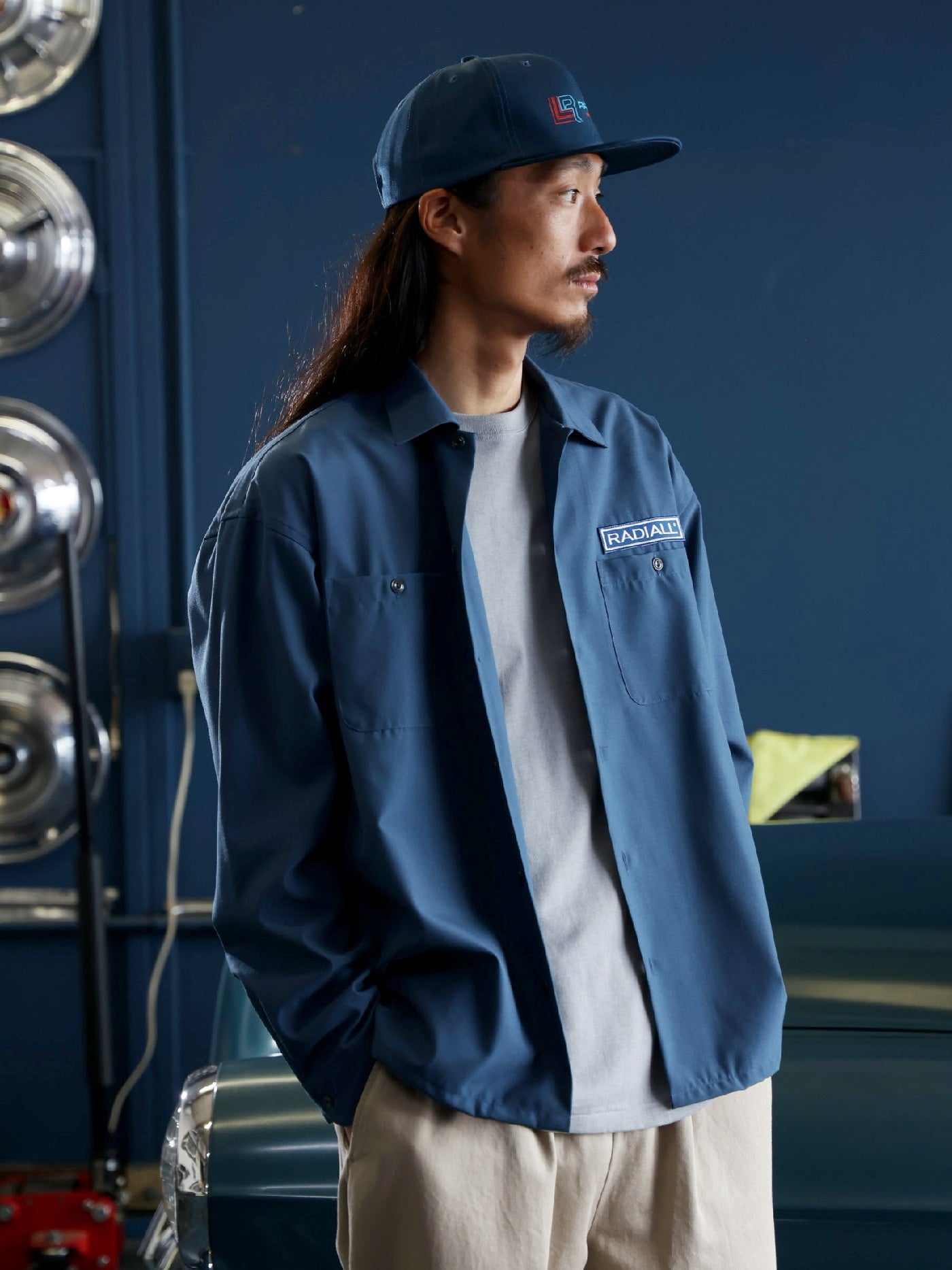 RADIALL | Wheels - REGULAR COLLARED SHIRT L/S - Navy