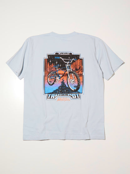 RADIALL | Stingray - CREW NECK T-SHIRT S/S - Light Blue