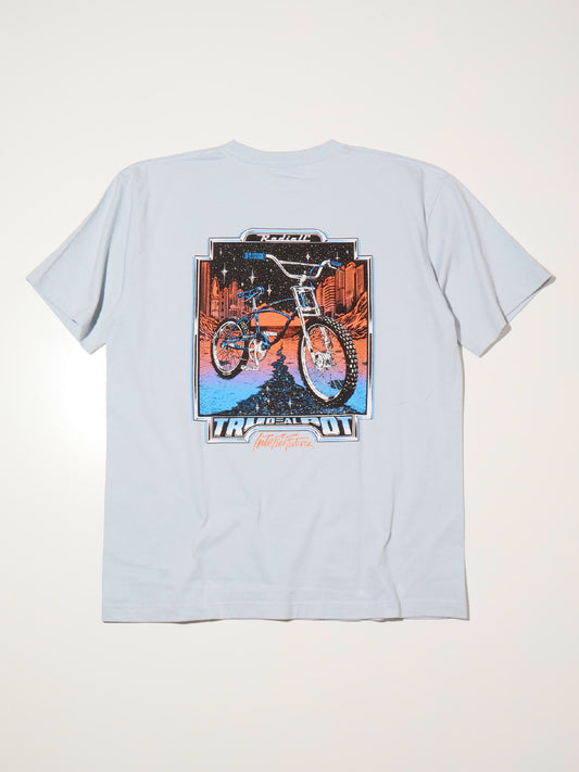 RADIALL | Stingray - CREW NECK T-SHIRT S/S - Light Blue