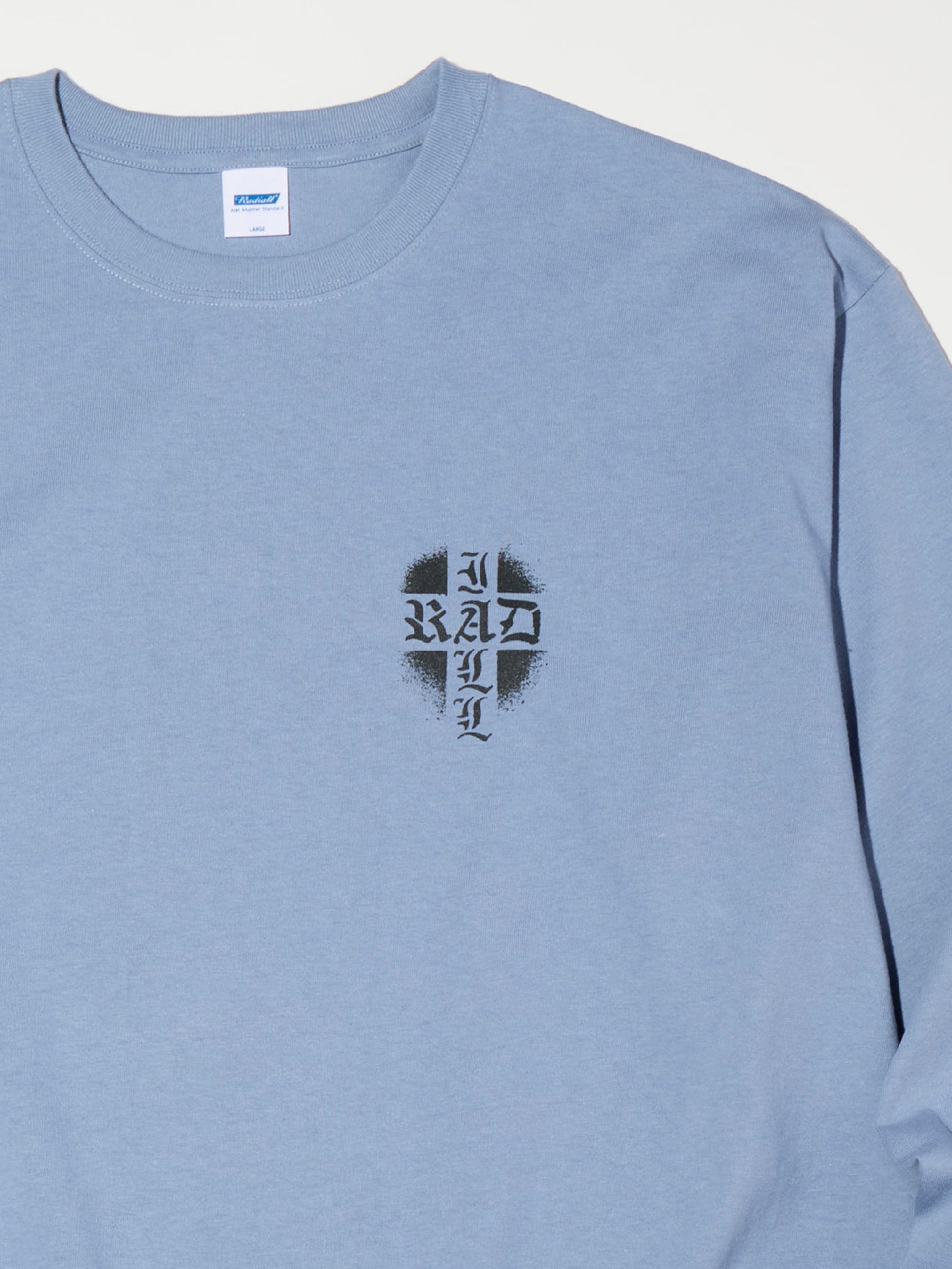 【1.31 (Sat) 12:00 Release】RADIALL | Road Charm - CREW NECK T-SHIRT L/S - Steel Blue