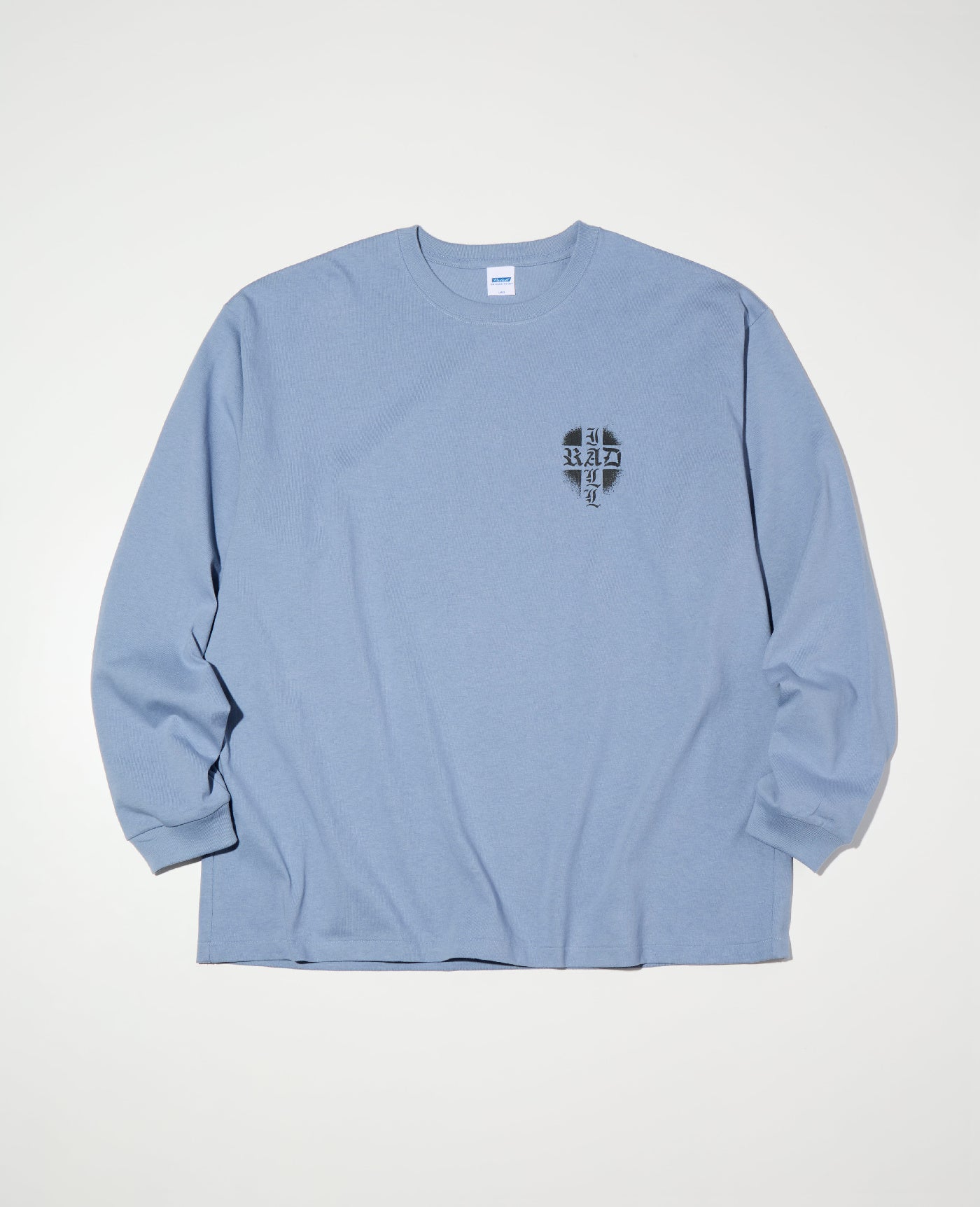 【1.31 (Sat) 12:00 Release】RADIALL | Road Charm - CREW NECK T-SHIRT L/S - Steel Blue
