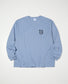 【1.31 (Sat) 12:00 Release】RADIALL | Road Charm - CREW NECK T-SHIRT L/S - Steel Blue