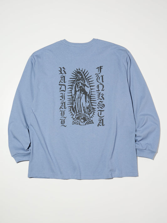 【1.31 (Sat) 12:00 Release】RADIALL | Road Charm - CREW NECK T-SHIRT L/S - Steel Blue