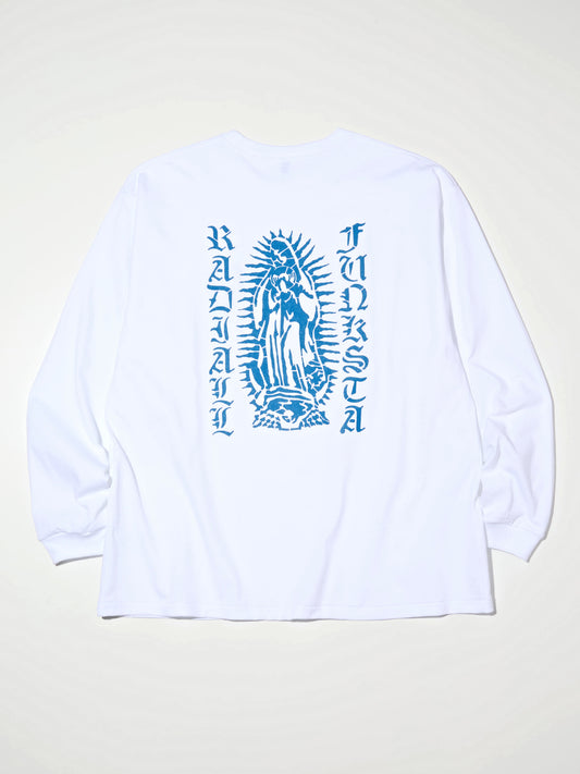 【1.31 (Sat) 12:00 Release】RADIALL | Road Charm - CREW NECK T-SHIRT L/S - White