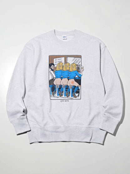 【12.20 (Sat) 12:00 Release】RADIALL | Love Beer - CREW NECK SWEATSHIRT L/S - Snow White