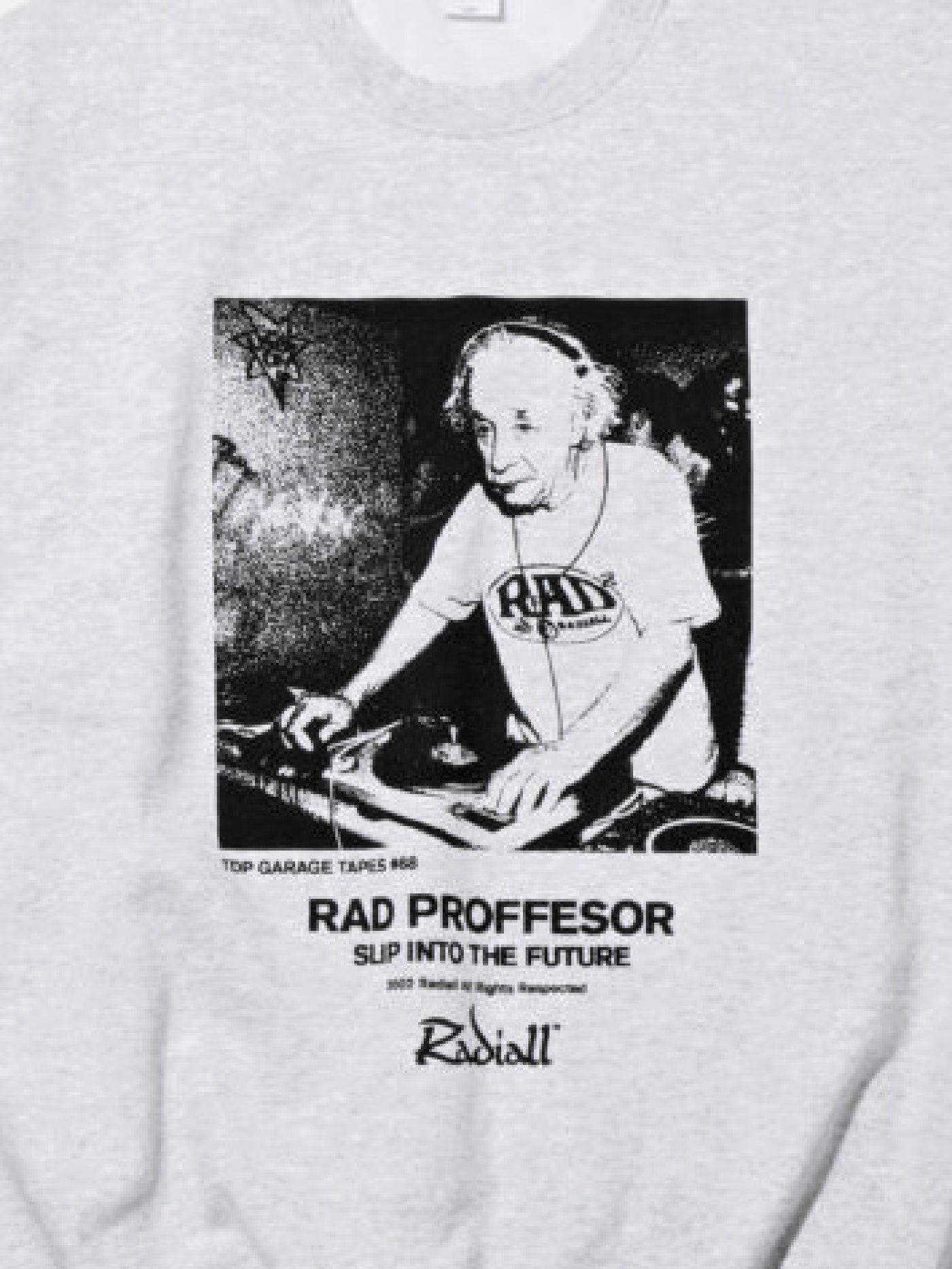 【12.20 (Sat) 12:00 Release】RADIALL | E=Mc2 - CREW NECK SWEATSHIRT L/S - Faded Ash Gray