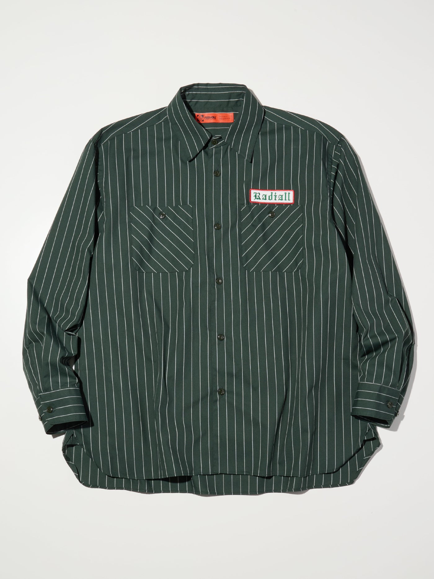 【1.31 (Sat) 12:00 Release】RADIALL | Vox - REGULAR COLLARED SHIRT L/S - Forest Green