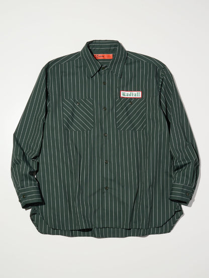 【1.31 (Sat) 12:00 Release】RADIALL | Vox - REGULAR COLLARED SHIRT L/S - Forest Green