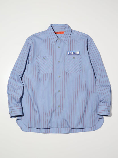 【1.31 (Sat) 12:00 Release】RADIALL | Vox - REGULAR COLLARED SHIRT L/S - Steel Blue