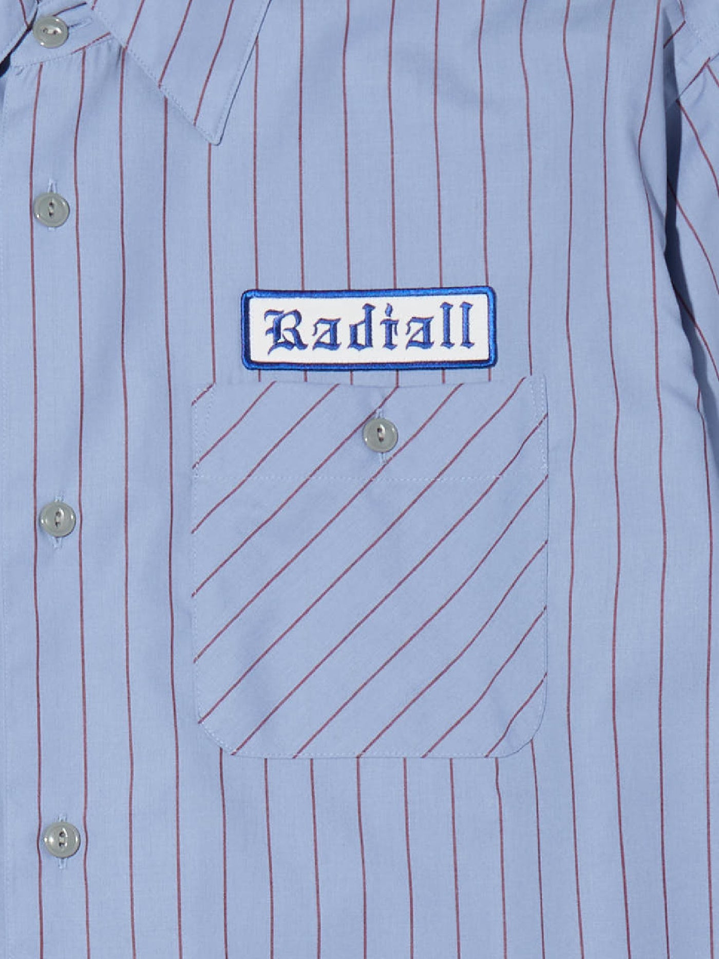 【1.31 (Sat) 12:00 Release】RADIALL | Vox - REGULAR COLLARED SHIRT L/S - Steel Blue