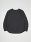 RADIALL | Big Waffle - BOAT NECK T-SHIRT L/S - Ink Black