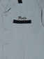 RADIALL | True Deal Pot - OPEN COLLARED SHIRT S/S - Steel Gray