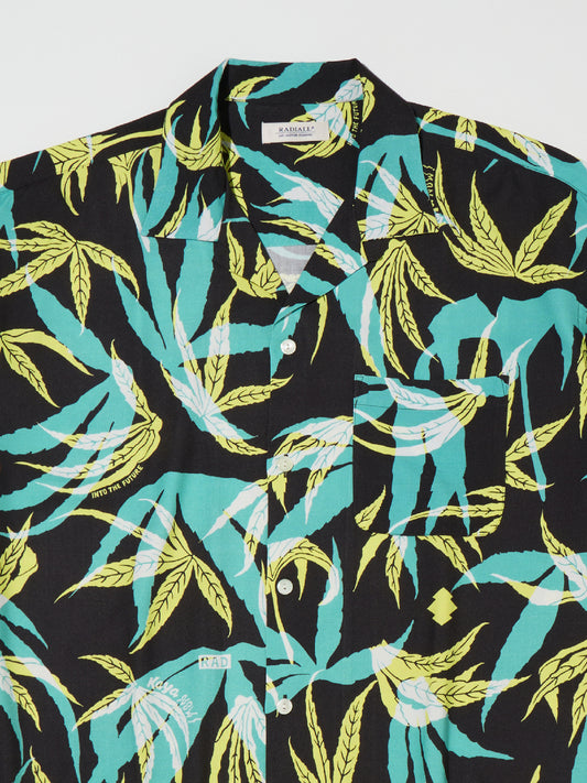 RADIALL | Into The Future - OPEN COLLARED SHIRT S/S - Black